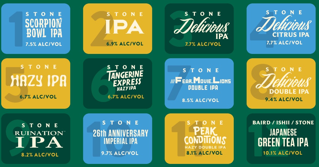 Stone Brewing 12 Days of IPA Mix Pack The Wine and Cheese Place